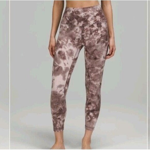 Lululemon Align HR Pant 25” Diamond Dye Mink Bery Gray Pant Soft Nulu Size 4 - Picture 10 of 10